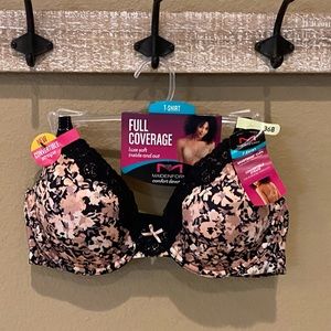 SALE NWT Comfy Underwire T-Shirt Bra in Pink Floral